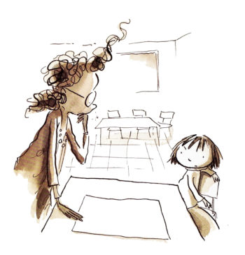 Illustration from "The Dot" by Peter Reynolds