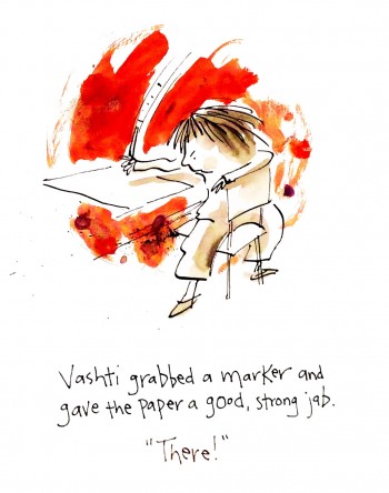 Illustration from "The Dot" by Peter Reynolds
