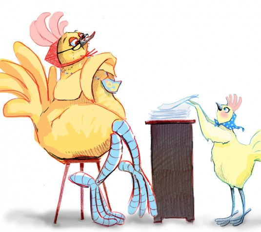 Miss Featherbottom Not So Sure by Shanda McCloskey