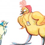 Ruta and Miss Featherbottom illustration by Shanda McCloskey